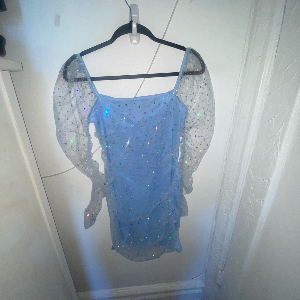 Blue Sparkly Blue Dress